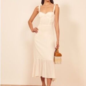 Reformation Nikita midi dress ivory
